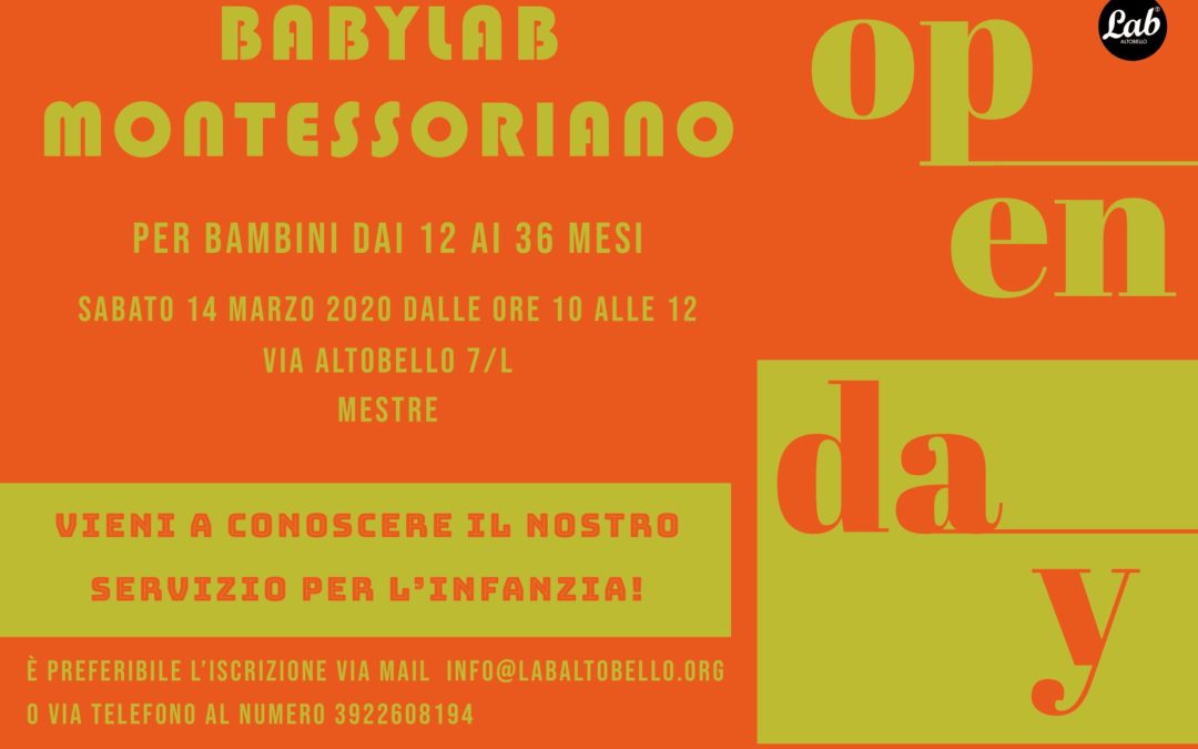 OPENDAY BABYLAB MONTESSORIANO
