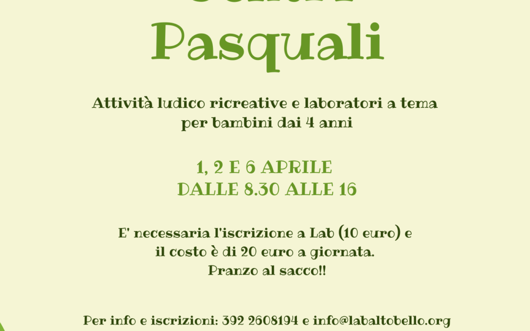 PRONTI PER…. I CENTRI PASQUALI!