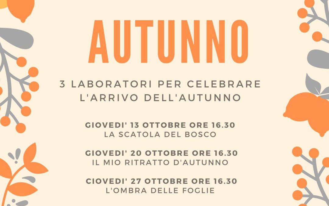 BENVENUTO AUTUNNO!!!